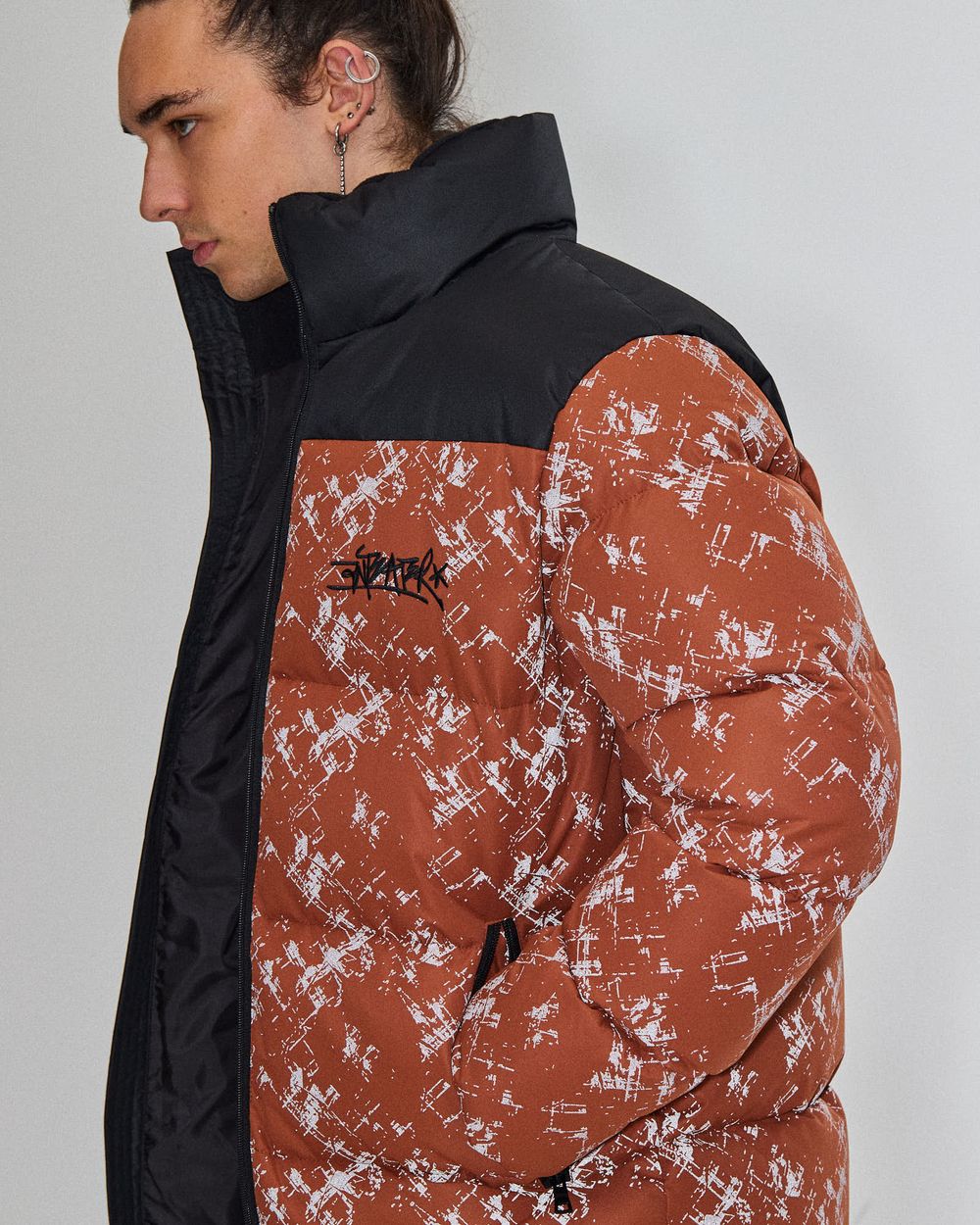 Пуховик Anteater Downjacket RF Print терракотовый