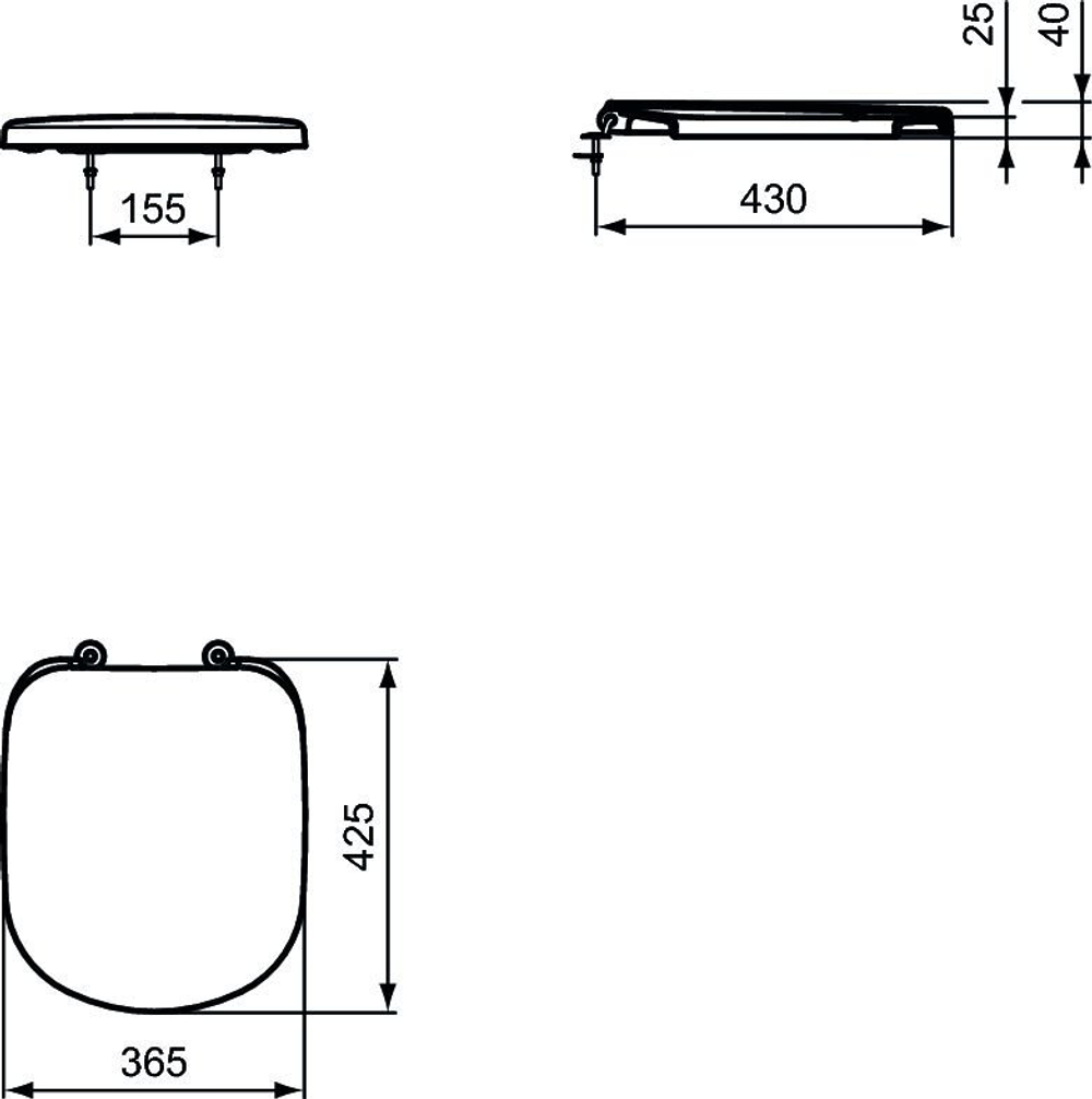 Сиденье и крышка для унитазов Ideal Standard TEMPO T679301