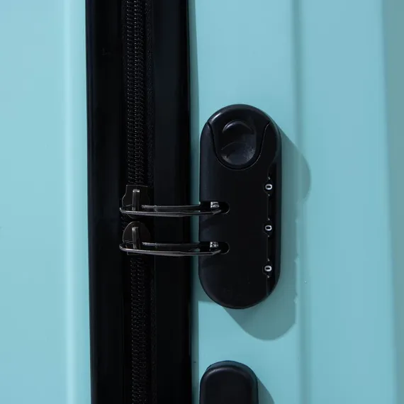 Чемодан большой 28", кодовый замок, цвет бирюзовый