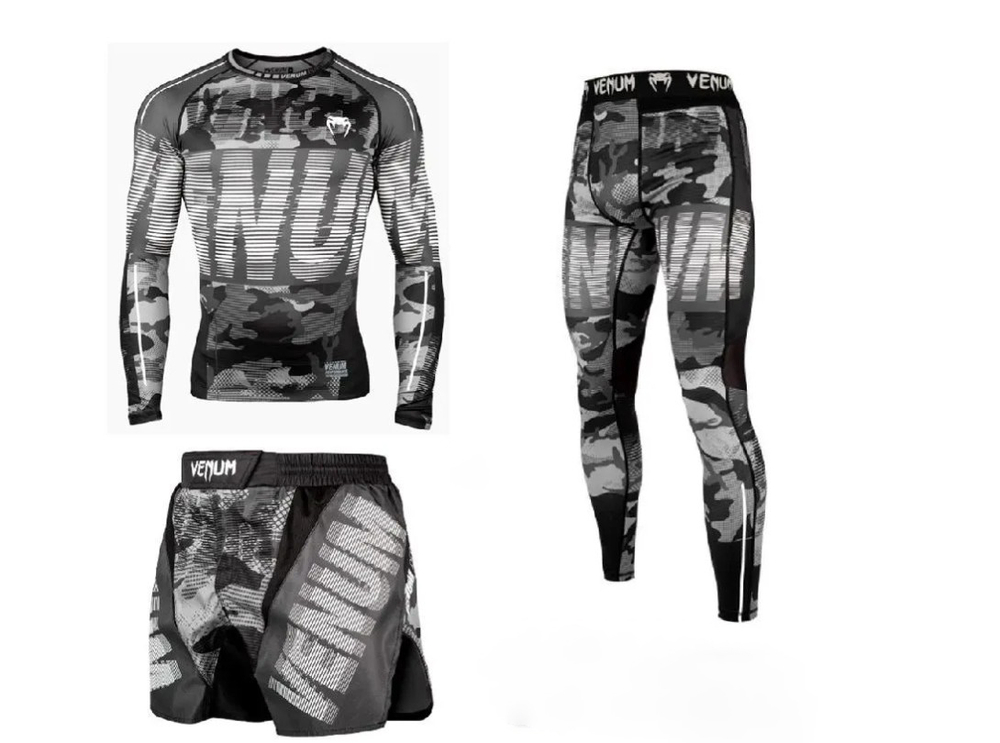 Комплект компрессионной одежды, серый, VENUM