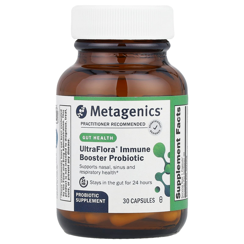 Metagenics, UltraFlora® Immune Booster, пробиотик, 30 капсул