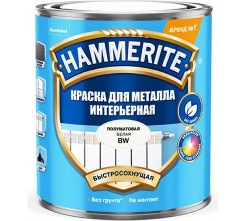 Краска для металлических поверхностей интерьерная Hammerite база BW 0,9 л.