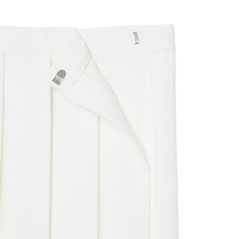 Теннисная юбка Lacoste Roland-Garros Edition Short Pleated - white