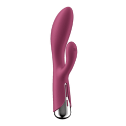 Вибратор кролик Satisfyer Spinning Rabbit 1, красный
