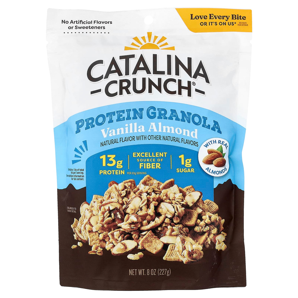 Catalina Crunch, протеиновая гранола, со вкусом ванили и миндаля, 227 г (8 унций)