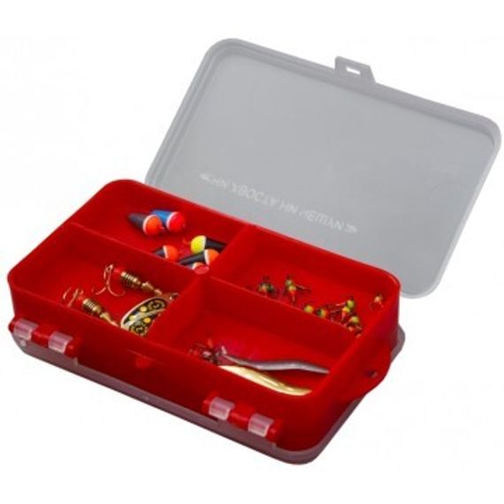 Коробочка для оснастки Helios двухсторонняя (красная)