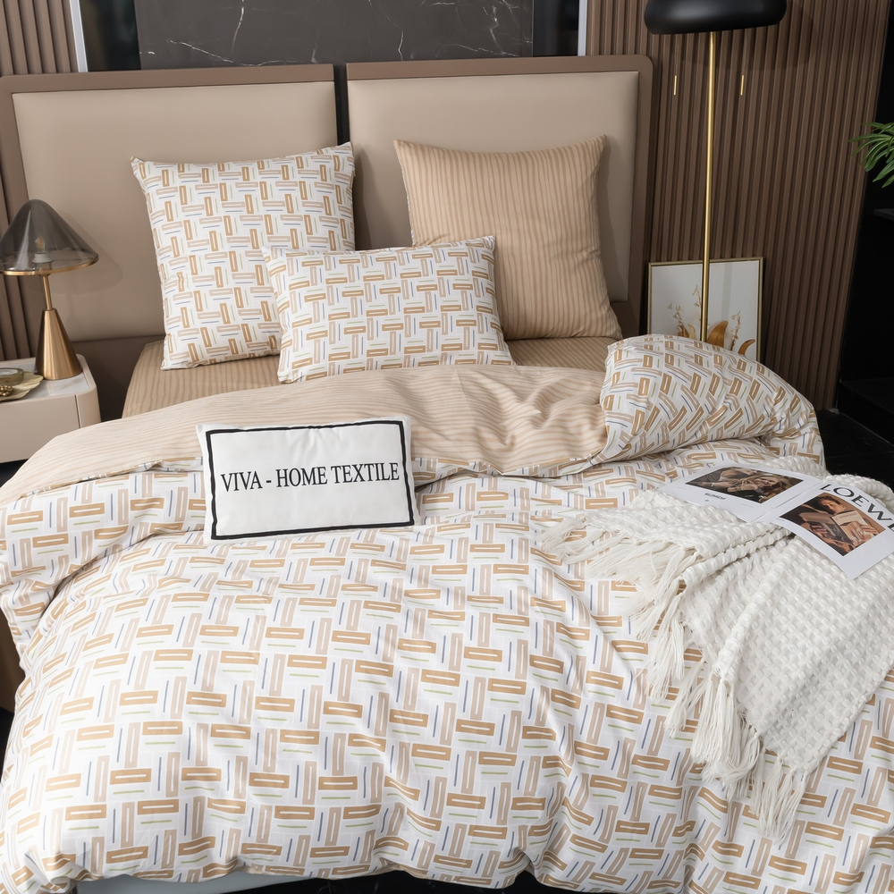 Комплект постельного белья Делюкс Сатин 100% хлопок L506