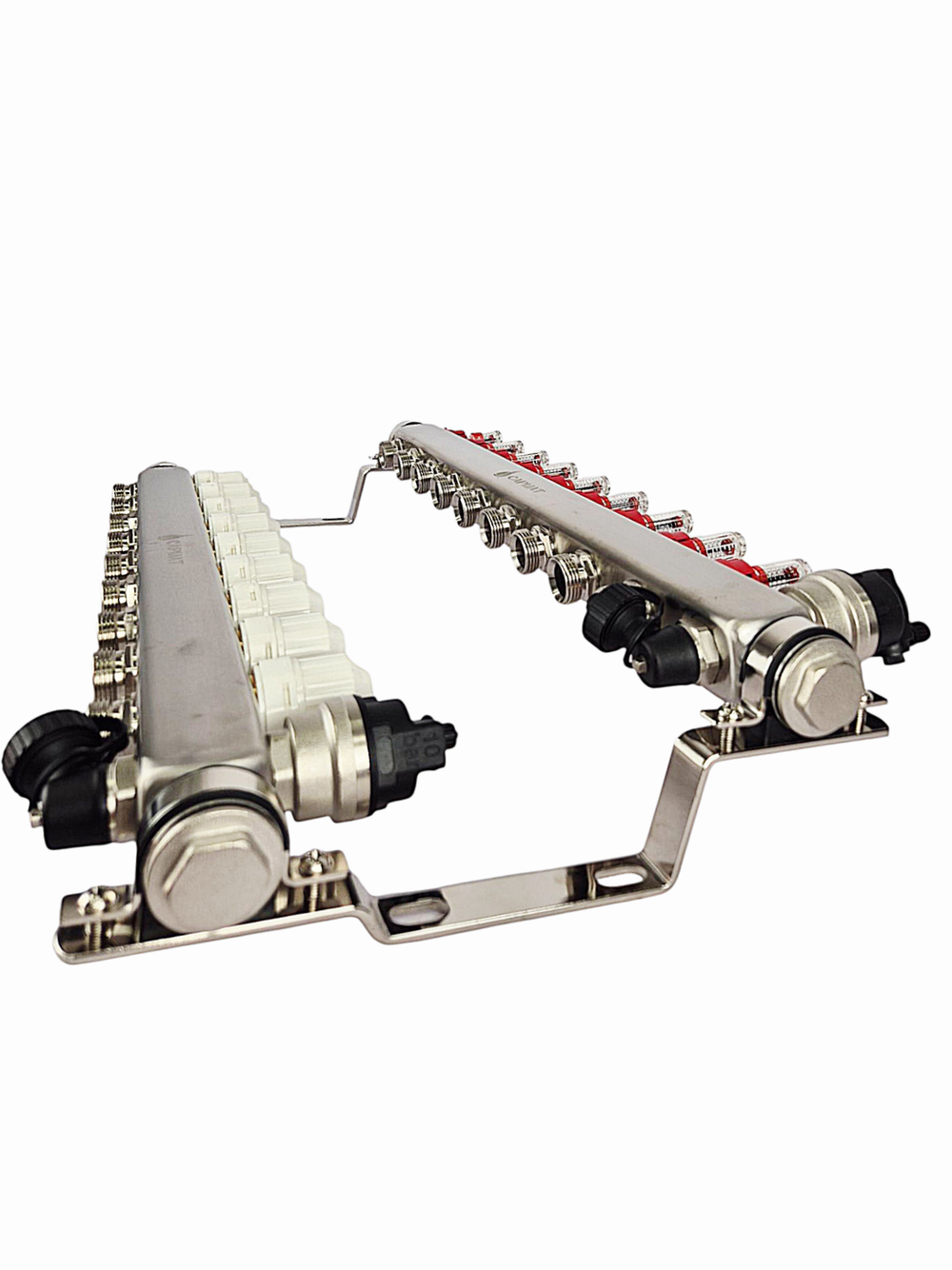 Коллекторная группа с расходомерами САРМАТ 1"x3/4" 9 вых. нерж с в /о SS2200 (CN)