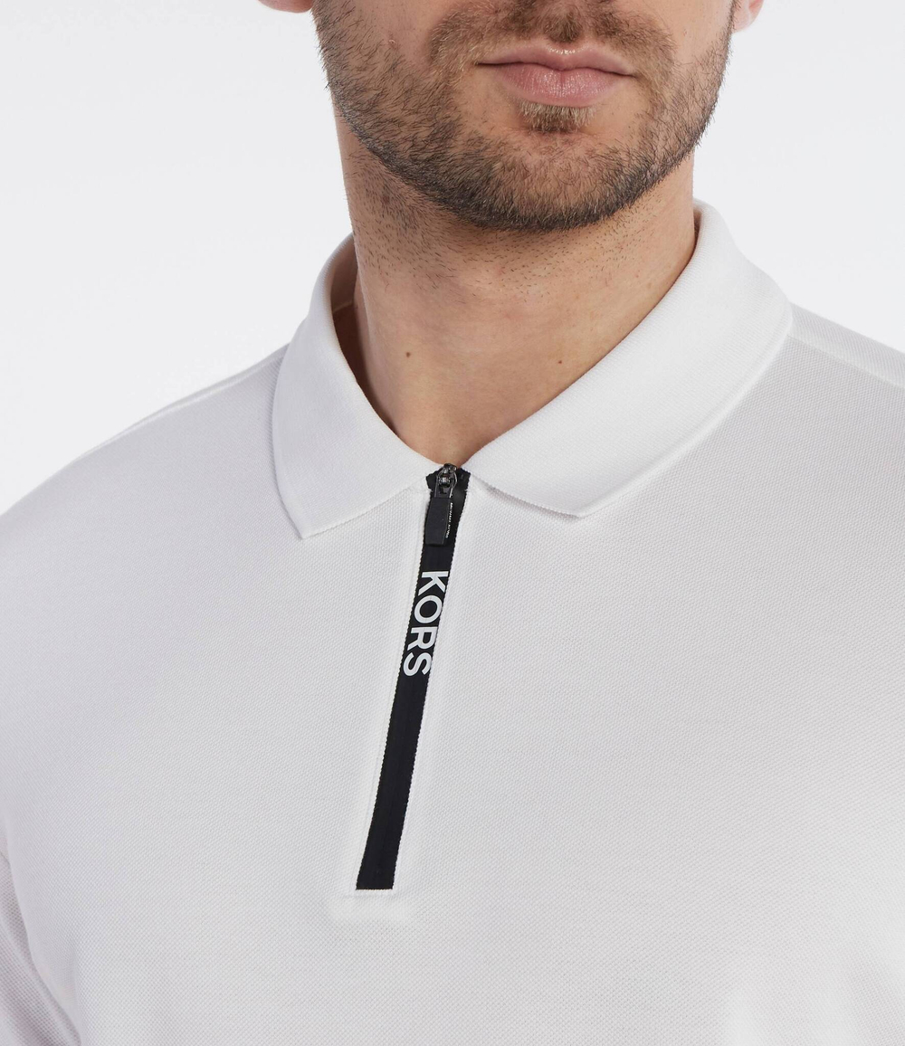 Поло SS ZIP LOGO Michael Kors - белый(CS350DD2ZY)