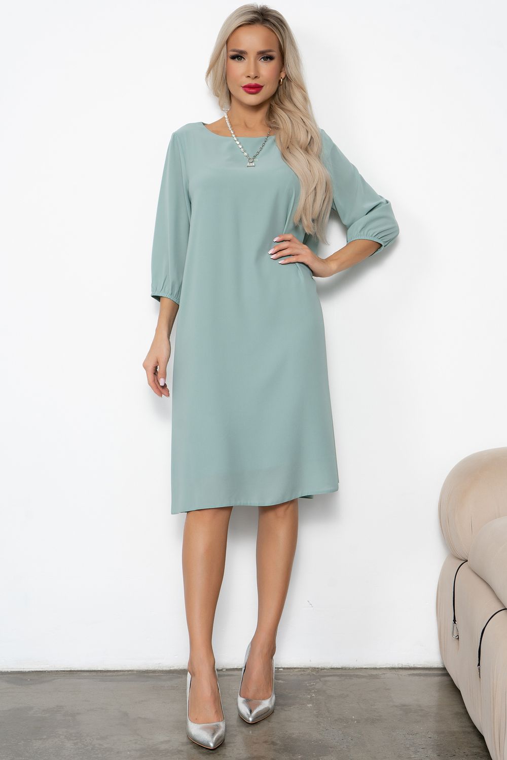 Платье Марика (фисташковый) Р11-1218 Nikol (Акция)