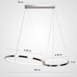 Подвесная Люстра Zenda D60+D40 By Imperiumloft