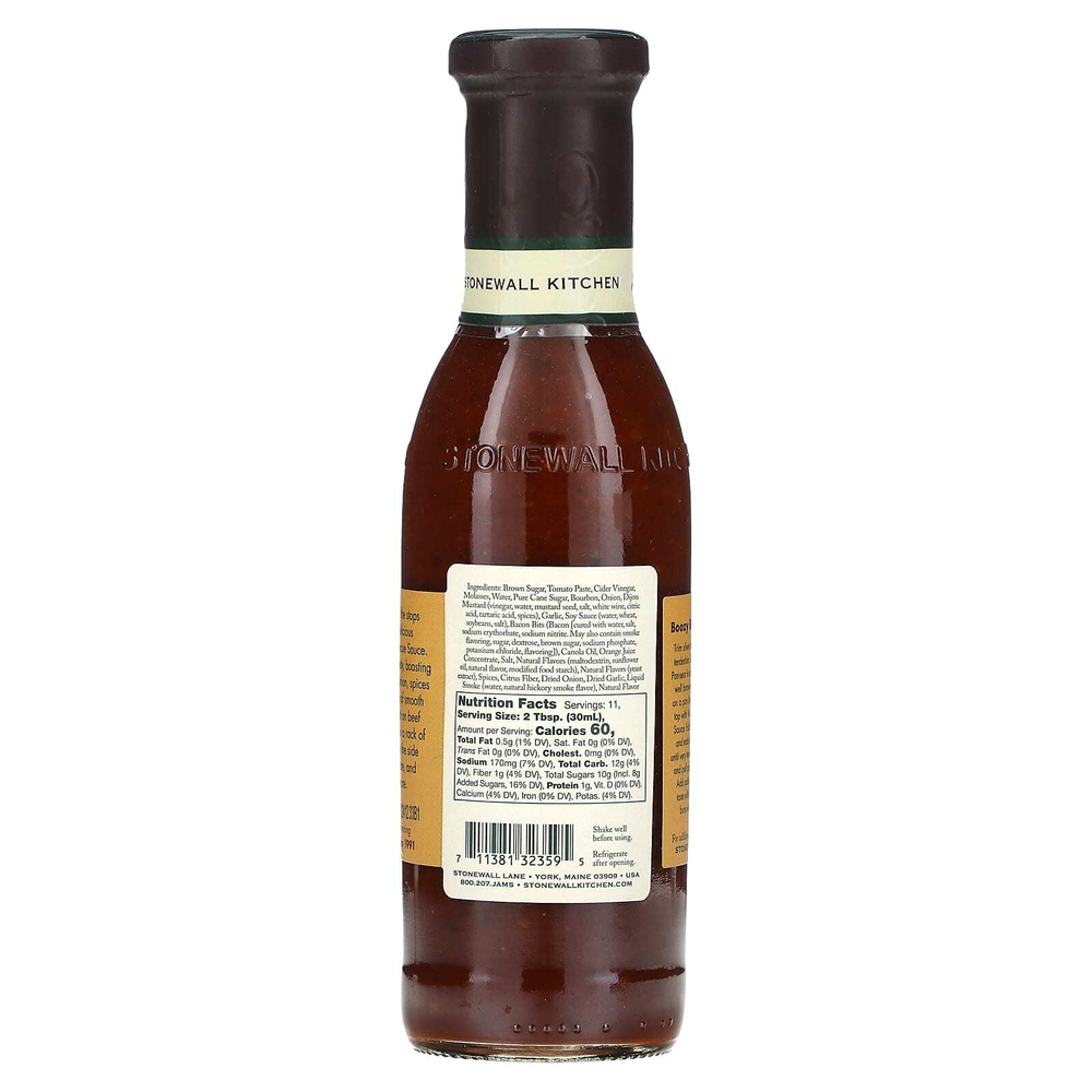 Stonewall Kitchen, Boozy Bacon Barbecue Sauce, 11 fl oz (330 ml)