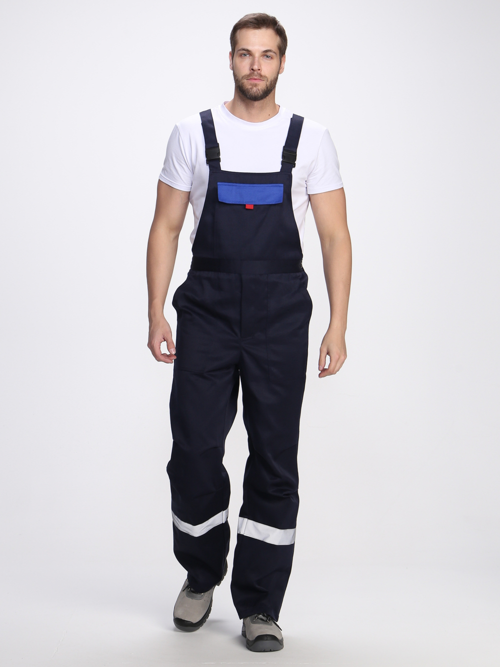 Костюм Флофт-2 СОП У. (тк.Смесовая,210) п/к, т.синий/васильковый/красный