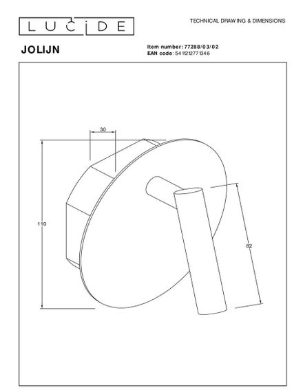 Спот Lucide Jolijn 77288/03/02