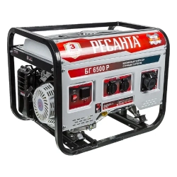 Ресанта БГ 6500 Р бензиновый генератор 64/1/45