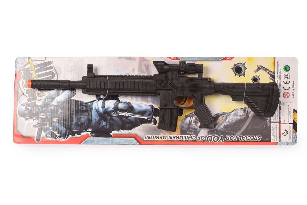 Автомат-трещетка, блистер M16A-1