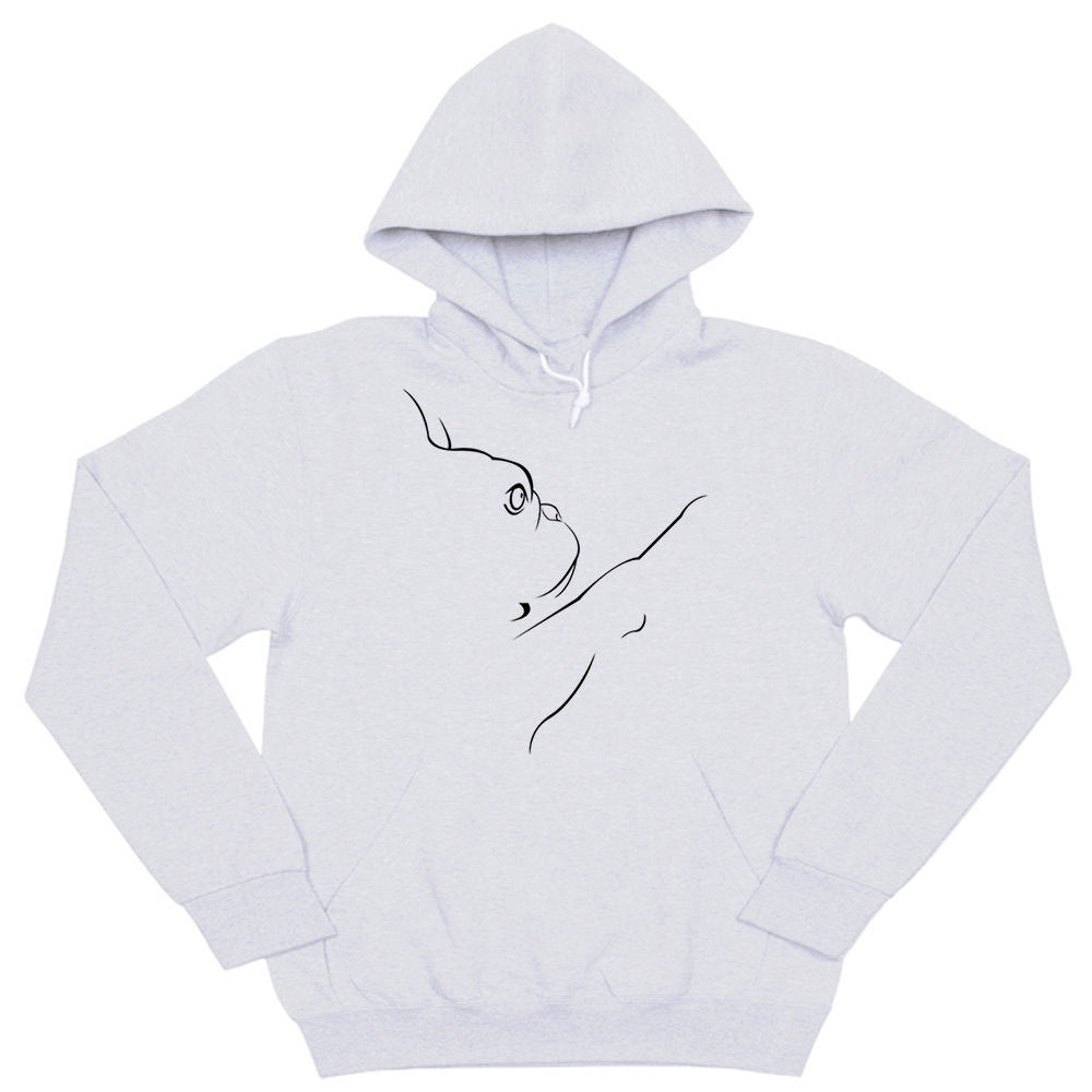 Толстовка "Французский бульдог - силуэт"