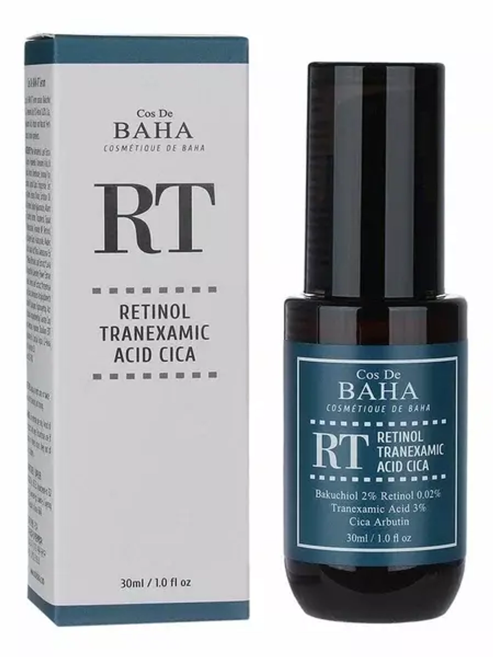 Cos De BAHA  Антивозрастная сыворотка для лица с ретинолом и транексамовой кислотой - Retinol Tranexamic Serum (RT), 30мл