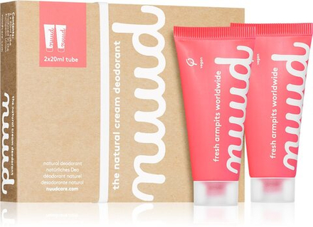 nuud Smarter Pack Red - Натуральный крем-дезодорант. /   2x20  ml  / GTIN 8720726380089