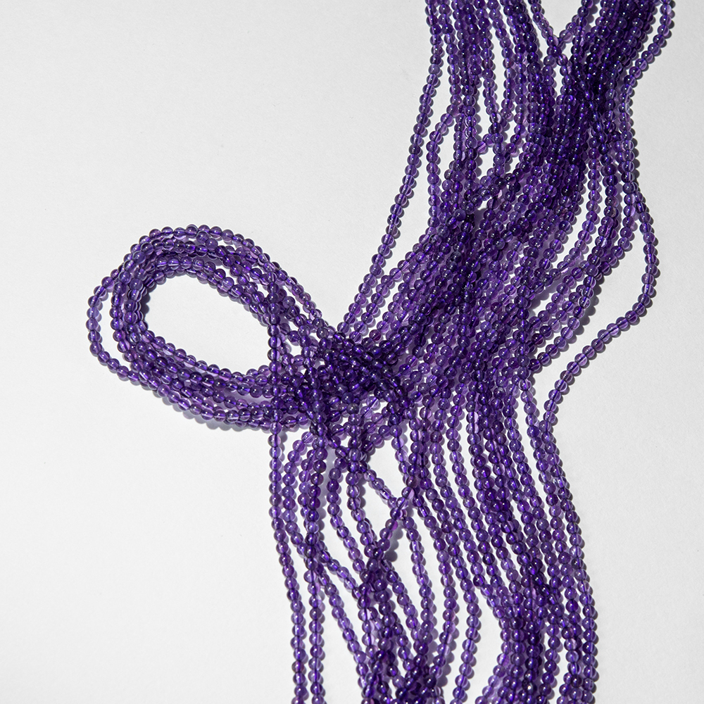 Аметист натуральный, 2,5мм, шар