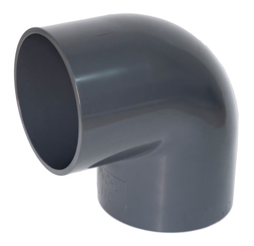 Отвод (Угольник) 90° ПВХ (НПВХ) под клей (Ру10-16), Китай