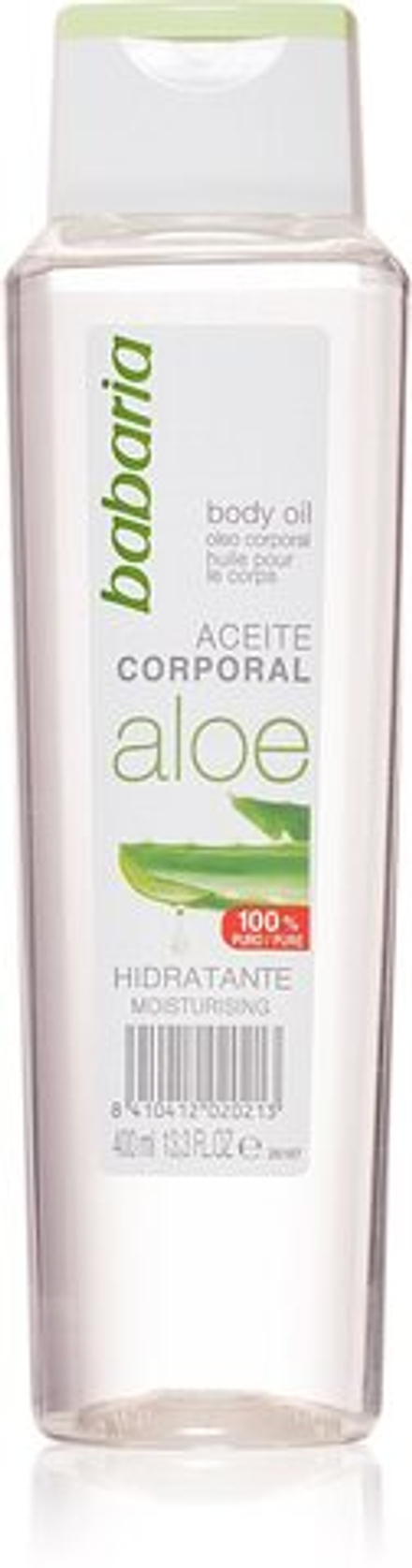 Babaria Aloe Vera - увлажняющее масло для тела с алоэ вера /   400  ml  / GTIN 8410412020213