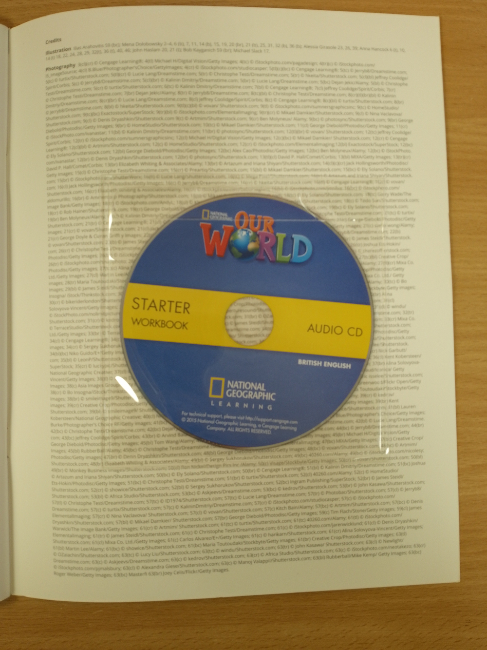 Our World Starter: Workbook with Audio CD