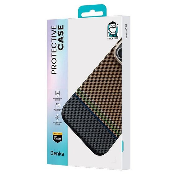 Чехол Benks ArmorAir Prestige для iPhone 16 Pro Kevlar 600D (C.K.FL.AP.GD.G065)