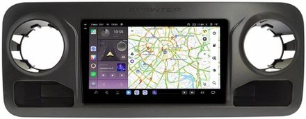 Магнитола для Mercedes-Benz Sprinter 2018-2024+ - Carmedia SF-1021 (кнопки и крутилки) Android 13, TS20, 6+128Гб, CarPlay, 4G SIM-слот