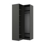 МС Мадера Шкаф ШМУ 960*960*2100*520 (лдсп графит новый)