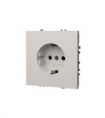 Розетка встраиваемая VOLTUM S70 с заземлением 16А, (белый матовый)