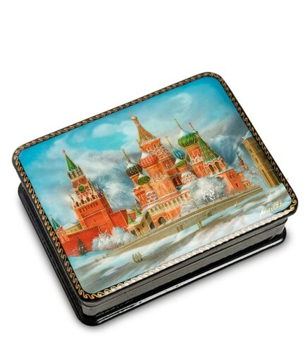 ШК-19/10-D Шкатулка в технике декупаж «Москва» (10х8х3,5)