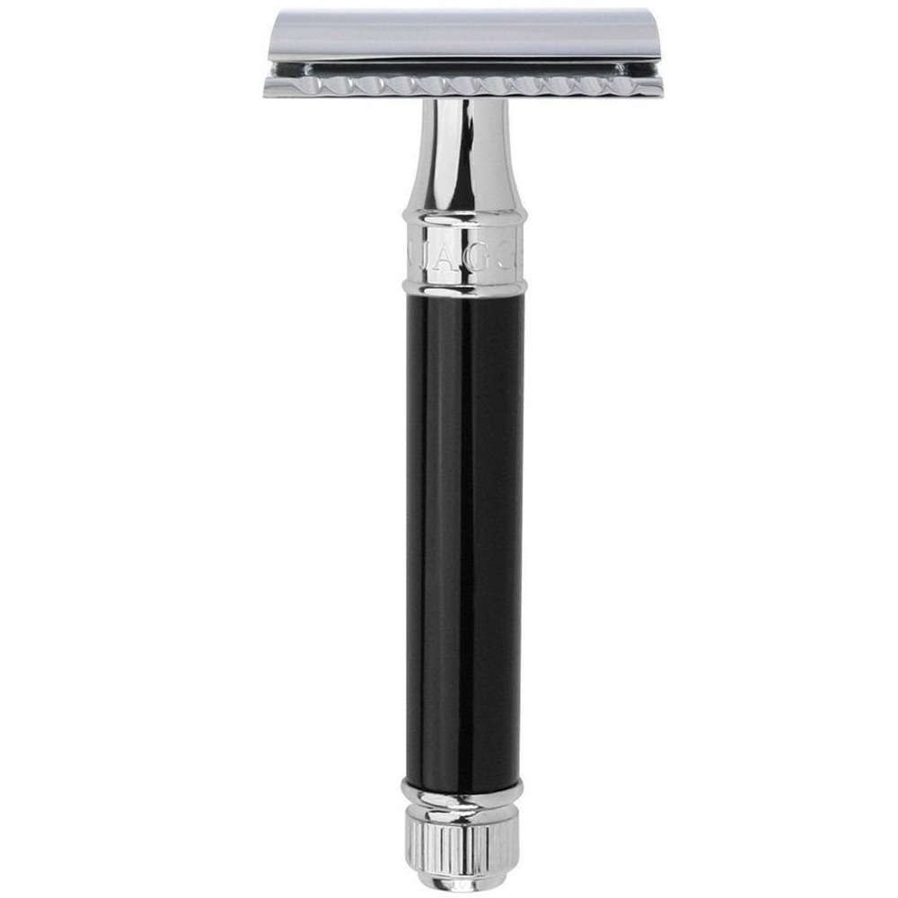 Edwin Jagger Black DE86BL - Станок Т-образный черная смола хром