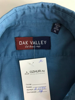 Рубашка Oak Valley лаконичная, маркировка XL, визуально 52 размер