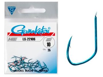 Крючки Gamakatsu LS-2210S HOOKS BLUE разм. 10 25шт.
