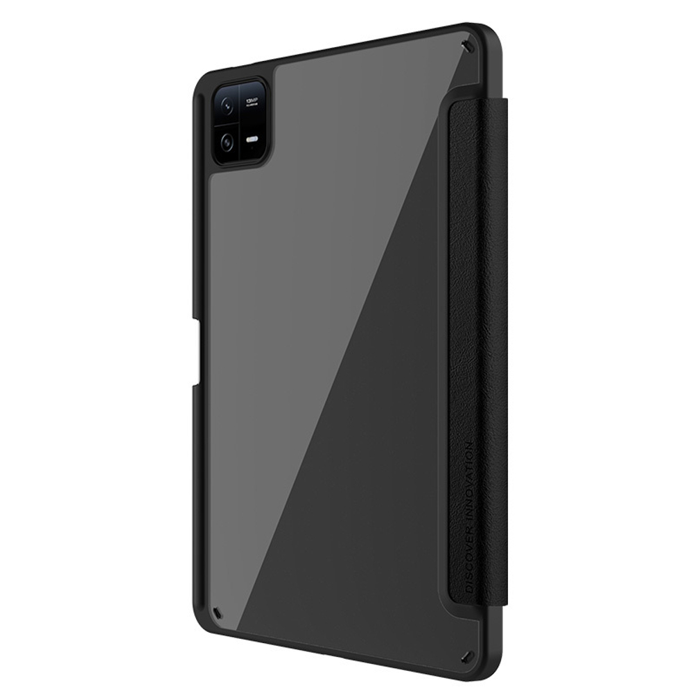 Чехол книжка от Nillkin для планшета Xiaomi Pad 6 и Pad 6 Pro, серия Bevel Leather Case, функция пробуждения и сна