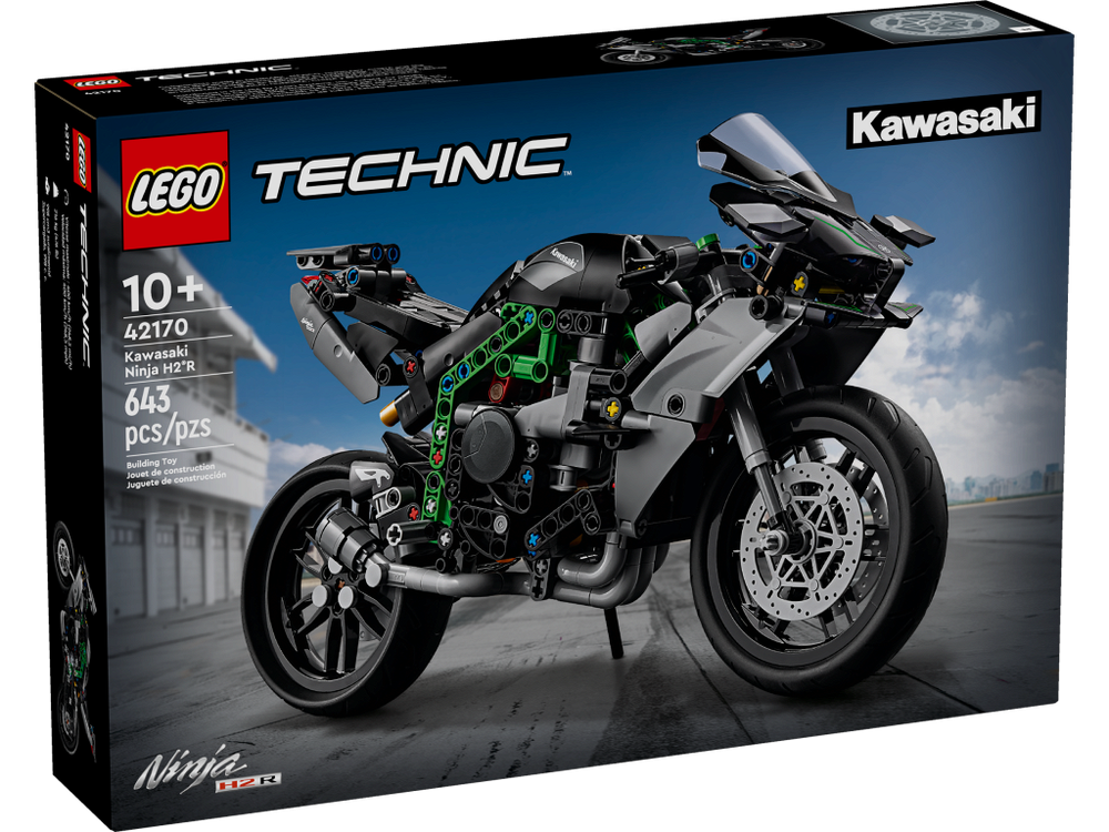 LEGO Technic 42170 Мотоцикл Kawasaki Ninja H2R — гоночный байк