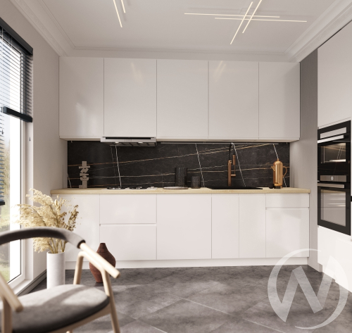 Кухня "Маори" blanco (корпус белый)