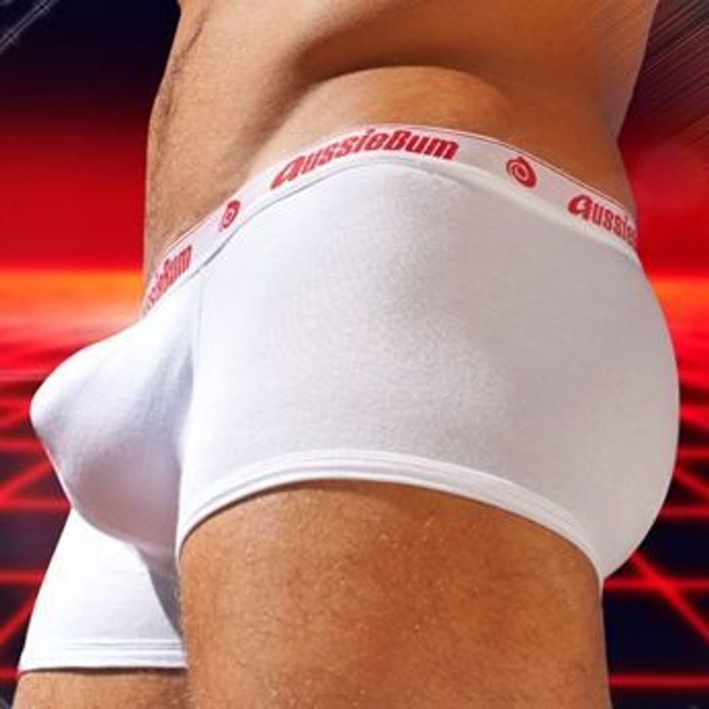 Мужские трусы боксеры белые Aussiebum WJ Raw White