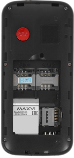 Сотовый телефон Maxvi B100i Black