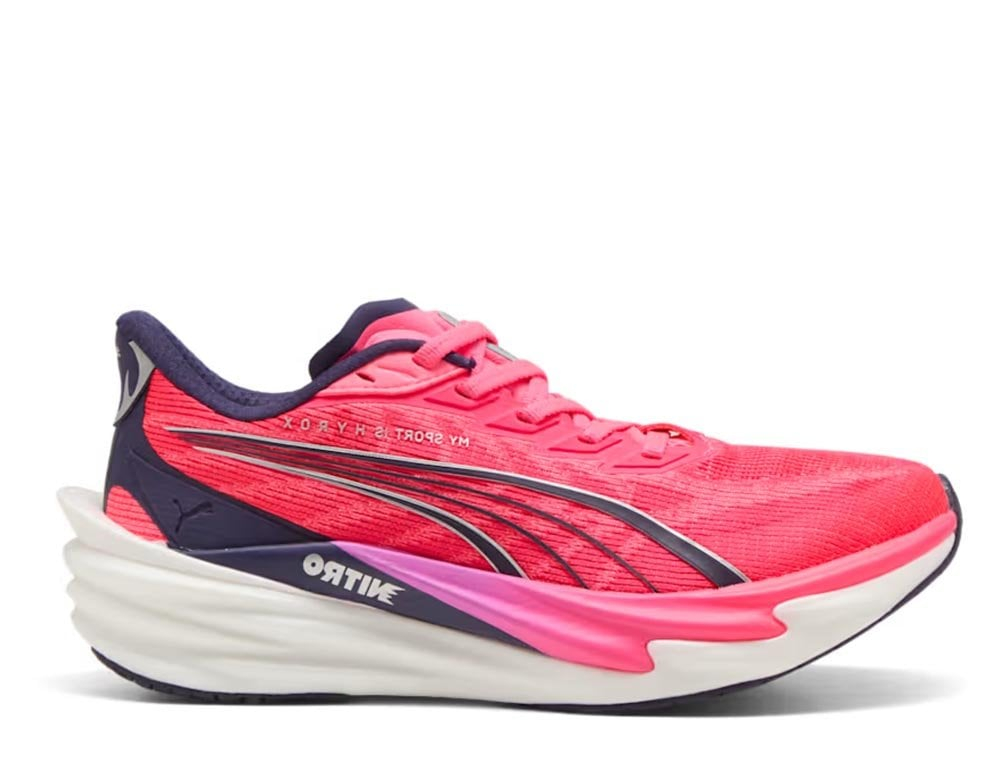 Кроссовки для бега женские Puma x HYROX Deviate 4 W Розово-чёрные