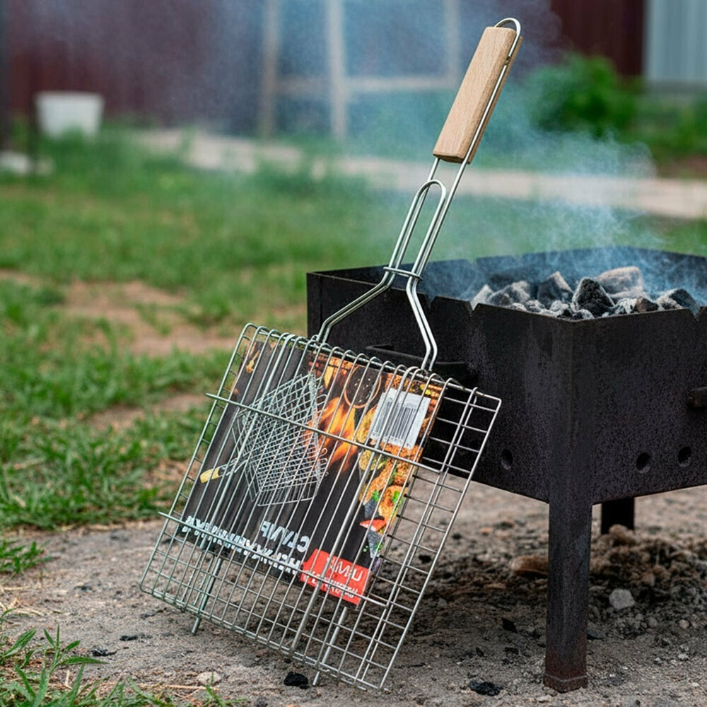 Решетка-гриль 35*25*2,5 нерж