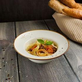 Тарелка глубокая d=19.5см, h=7.2 см,фарфор,серия "Элеганс" "The Sun"