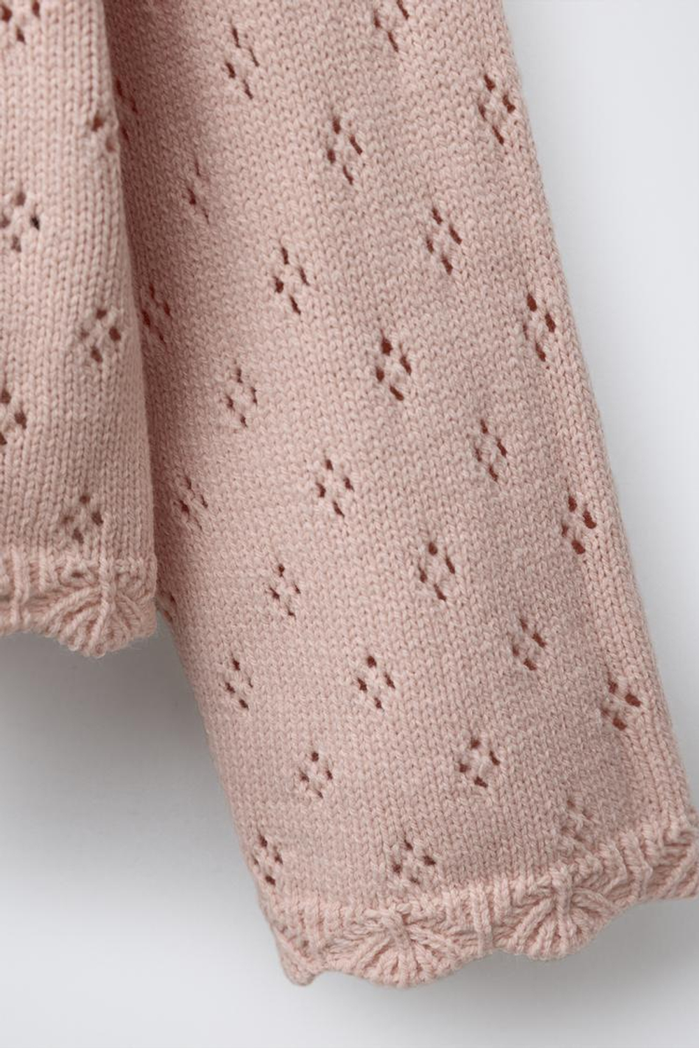 ZARA КАРДИГАН С ЦВЕТАМИ, ПЕРСИКОВЫЙ