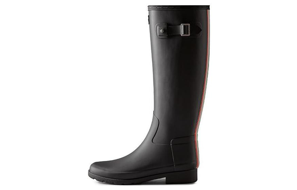 HUNTER Refined Waterproof Rain Boots Women"s Black