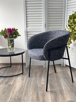 Стул М-City DISAUR Густ (Gust) Стальной Синий 330, Черный каркас