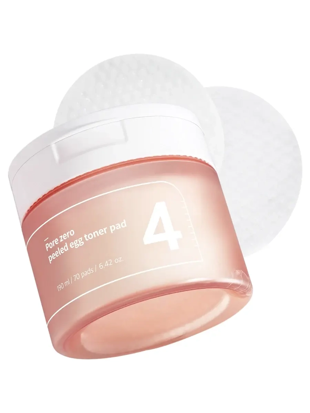 Numbuzin Себорегулирующие тонер-пэды для сужения пор No.4 Pore Zero Peeled Egg Toner Pad 70 шт