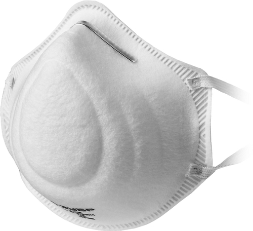 Коническая фильтрующая полумаска ЗУБР Ф-80, класс защиты FFP1