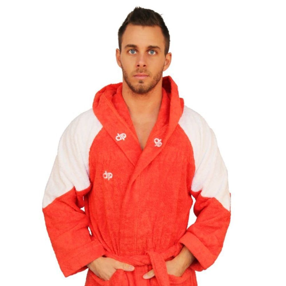 Халат махровый Diapolo Red/white для спортсменов по водным видам спорта