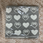 Одеяло х/б байк. детское арт. 57-5ЕТОЖ разм.140*100 серый сердечки